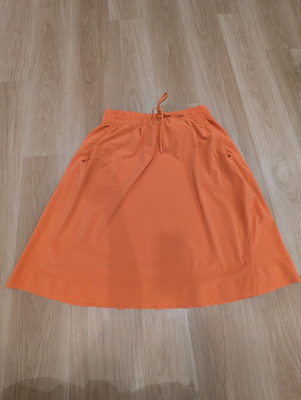 Athleta Orange Long Workout Skirit Size 20